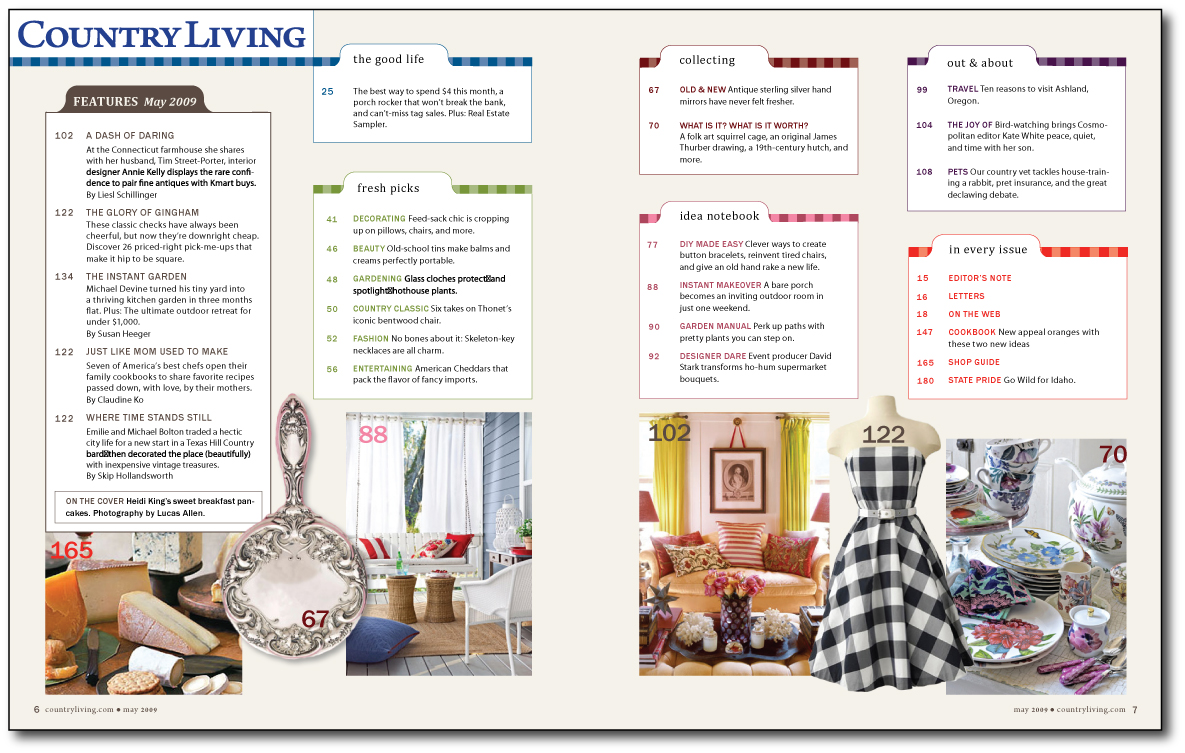 CalPoly Project | Magazine Redesign: Table of Contents