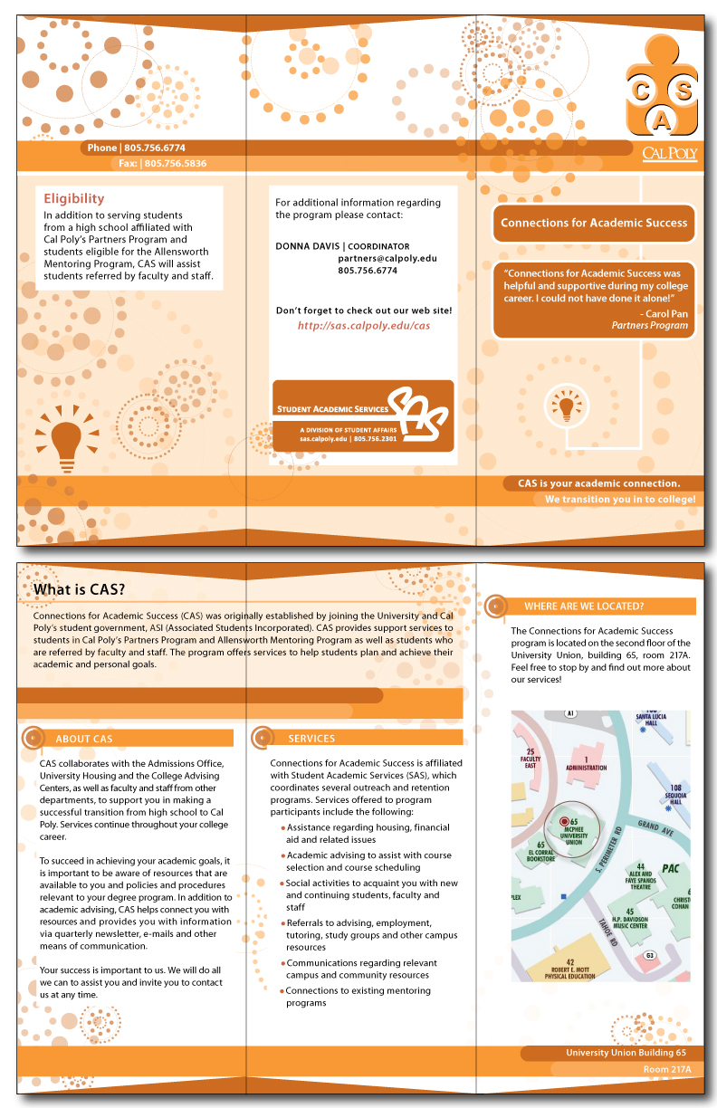 Cal Poly Student Academic Services Brochure
