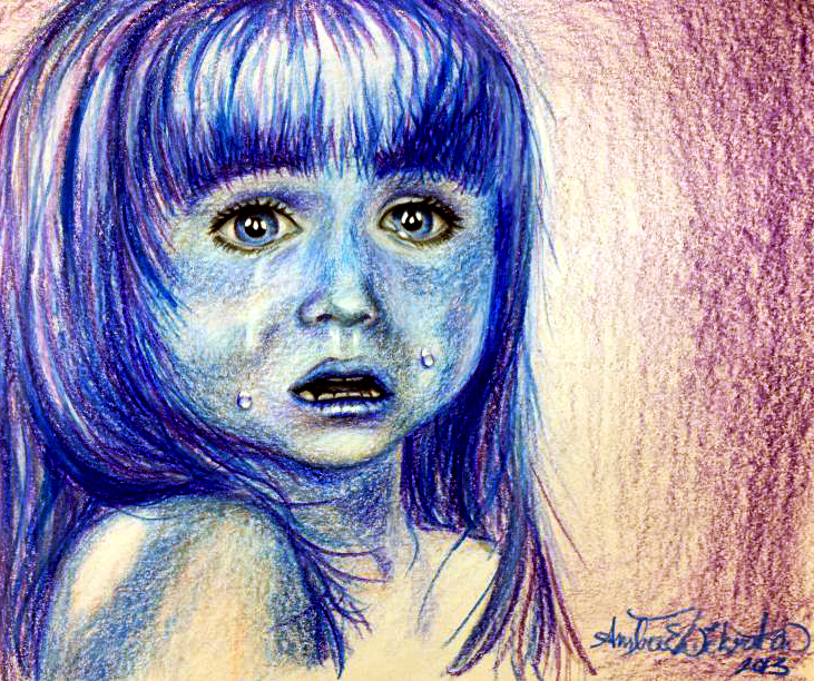 Colored Pencil & Ink