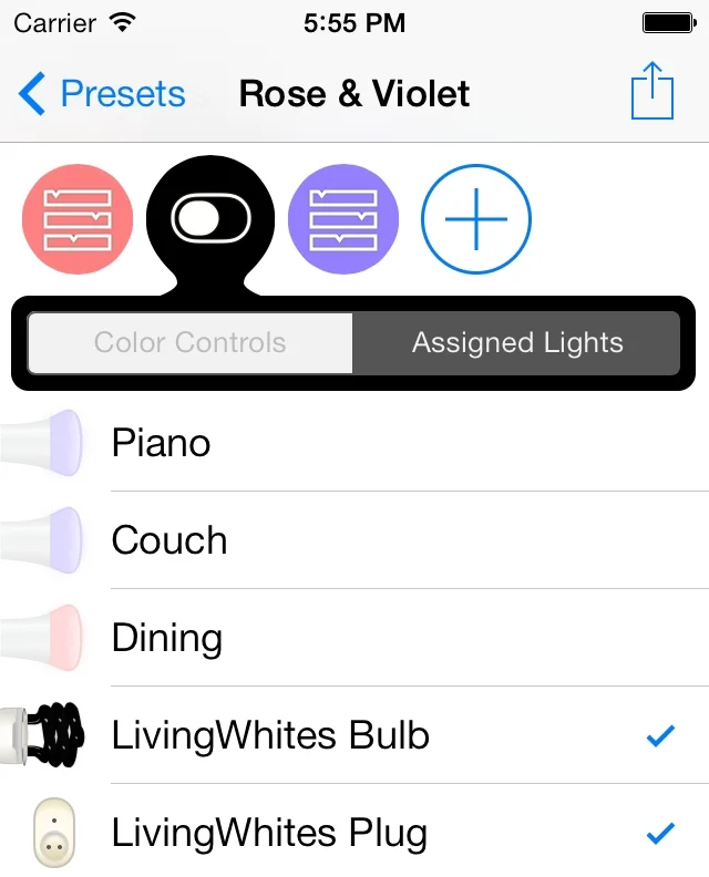 Explicit OFF assignment for lights you want turned off in a preset.