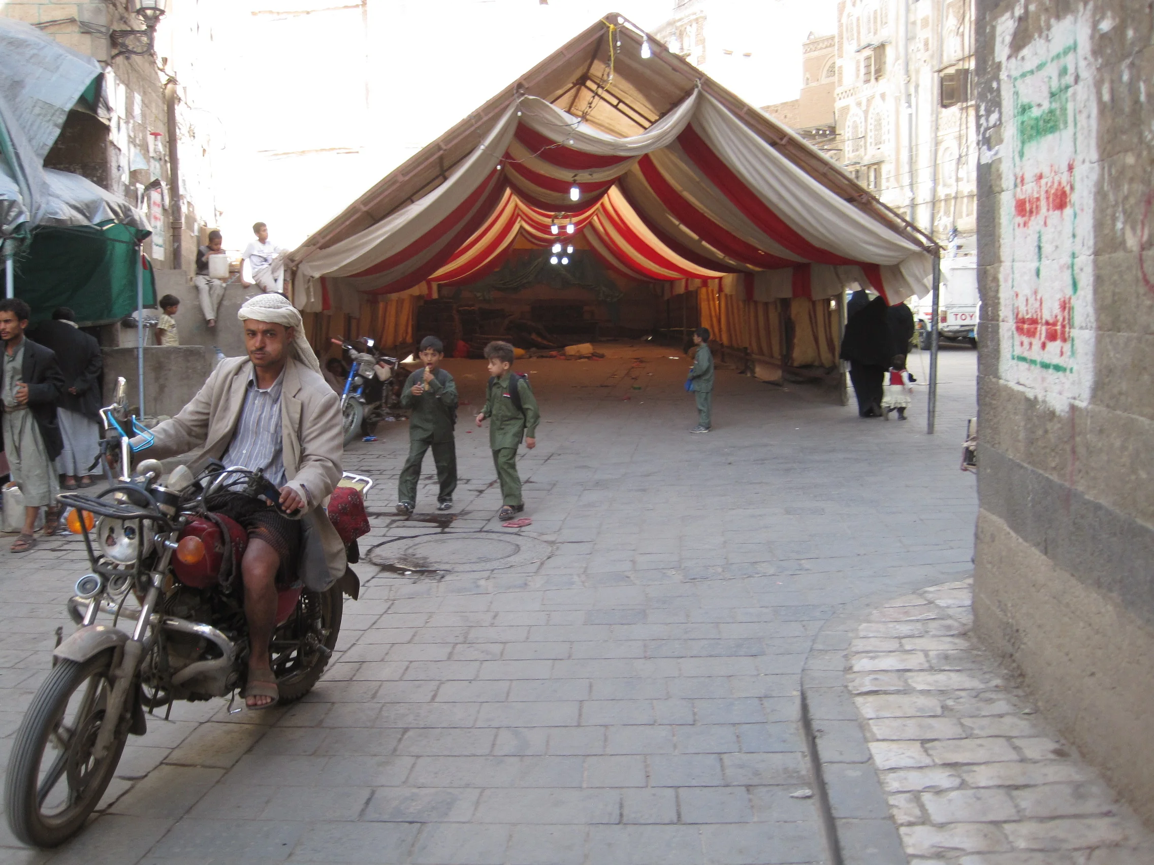 Sana'a Old City wedding tent