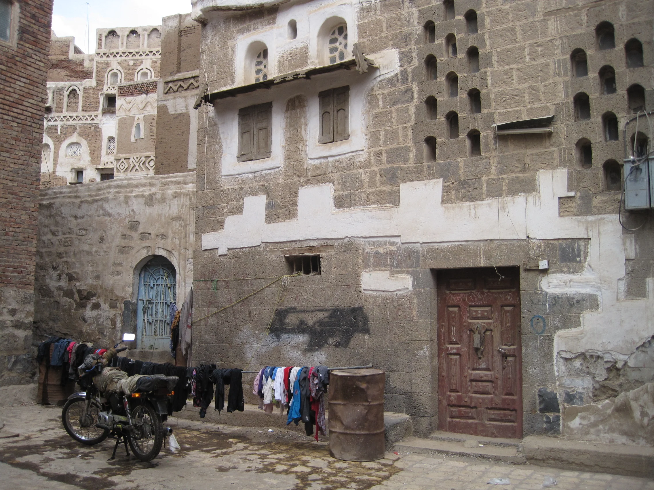 Sana'a Old City street scene