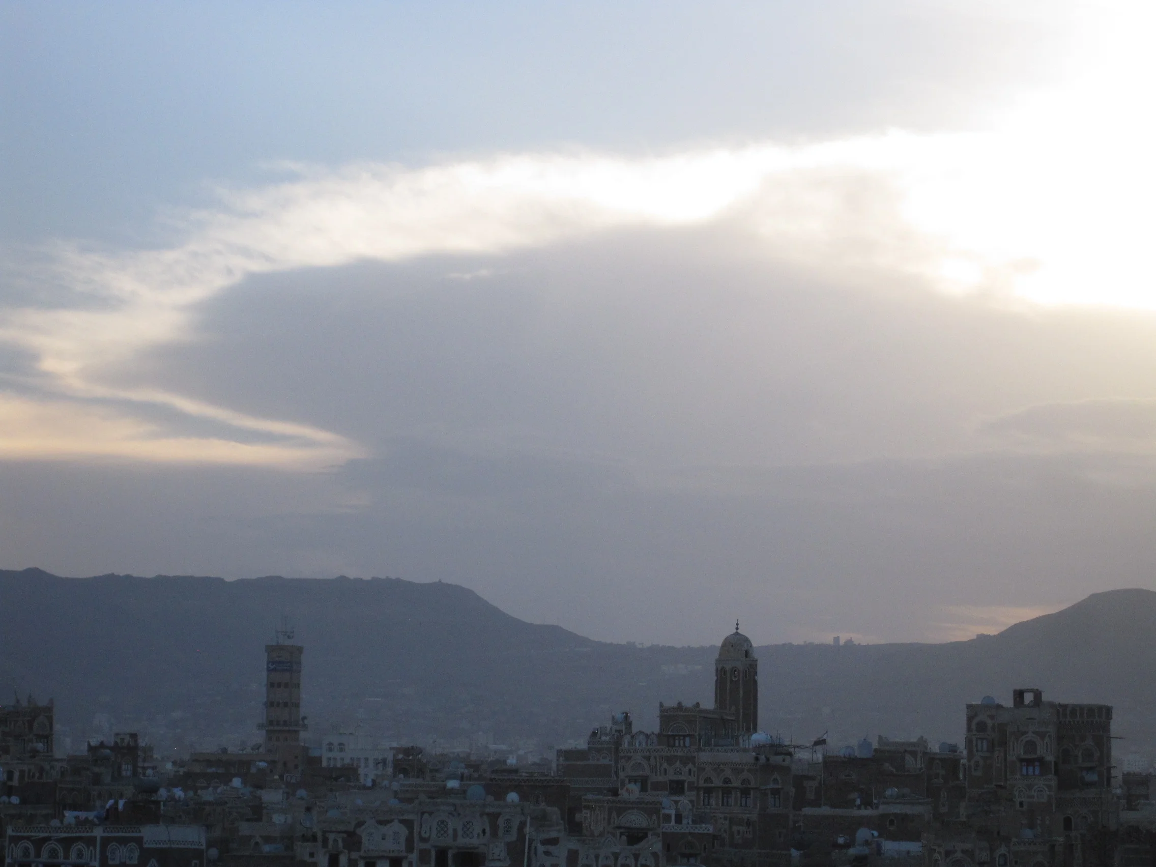 Sunset over Sana'a Old City