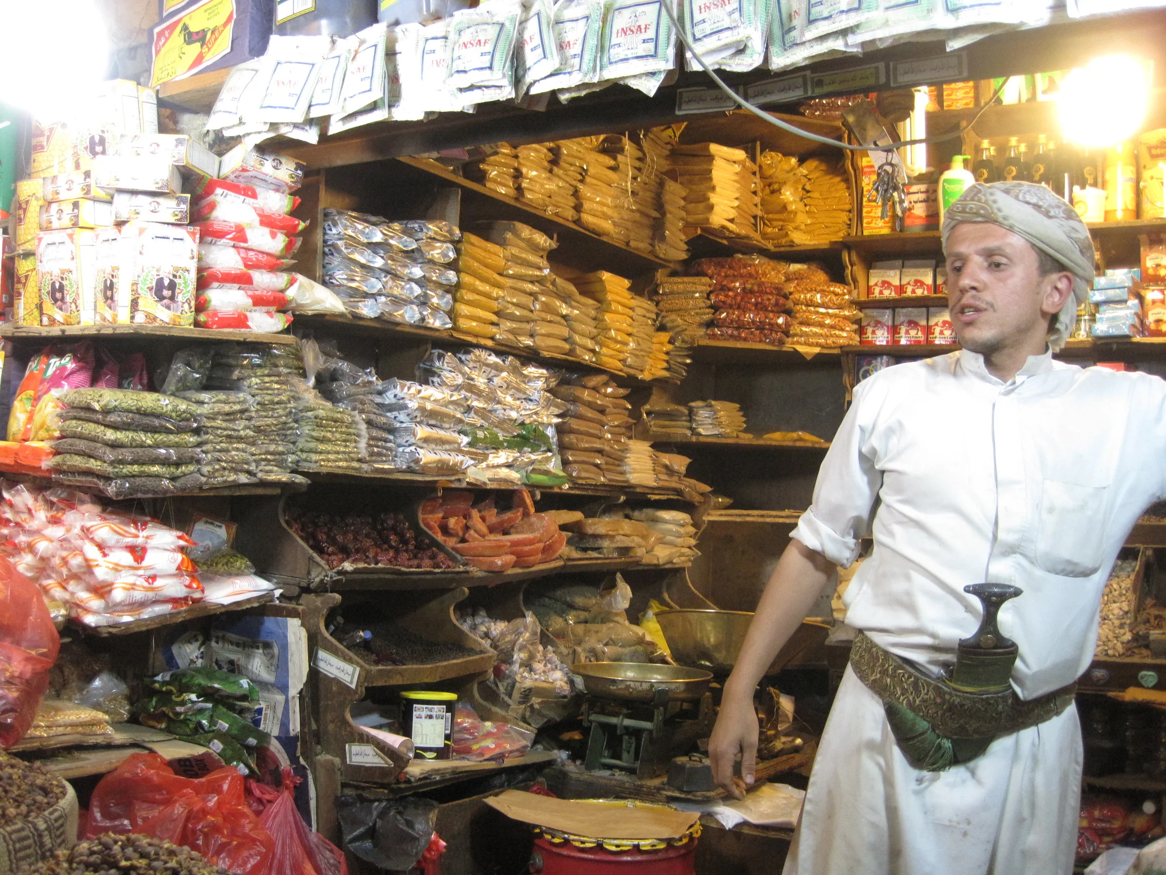 Coffee seller at Sana'a Old City market