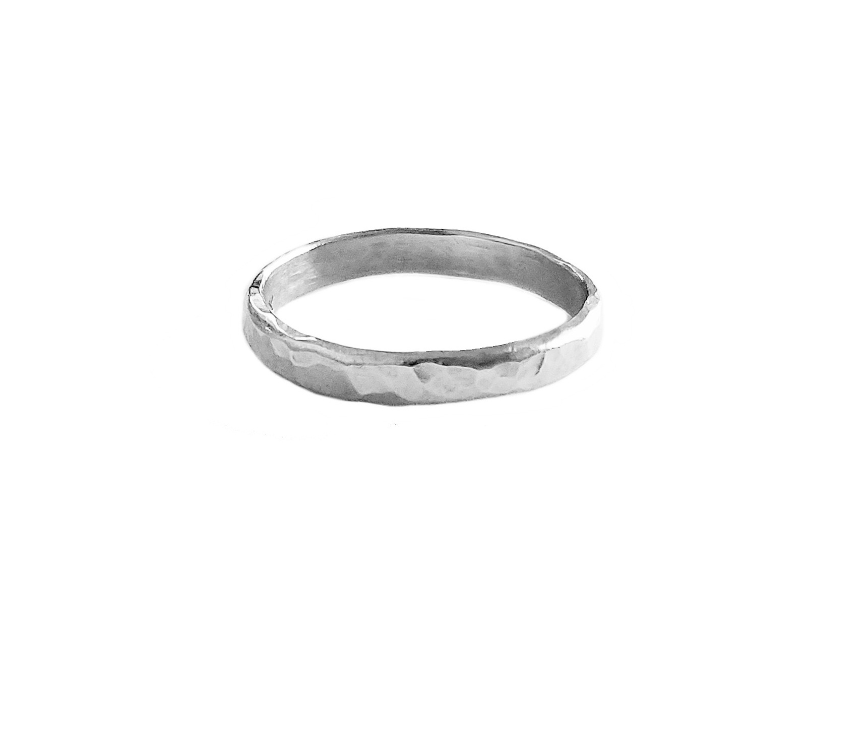 Wide Hammered Ring — Hannah Hoffman Jewelry