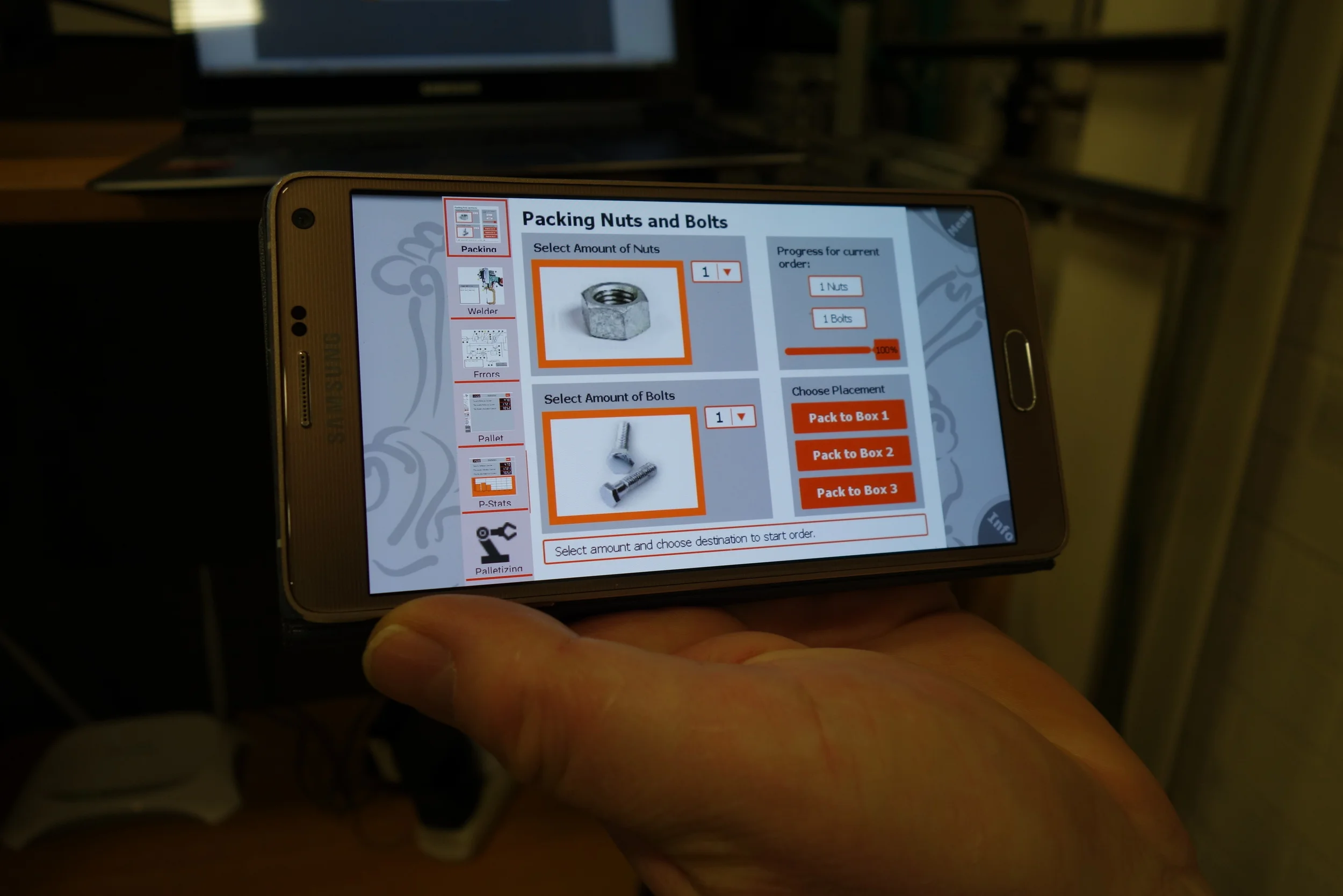 FLEXGUI runs from any web Browser, even a smart phone!