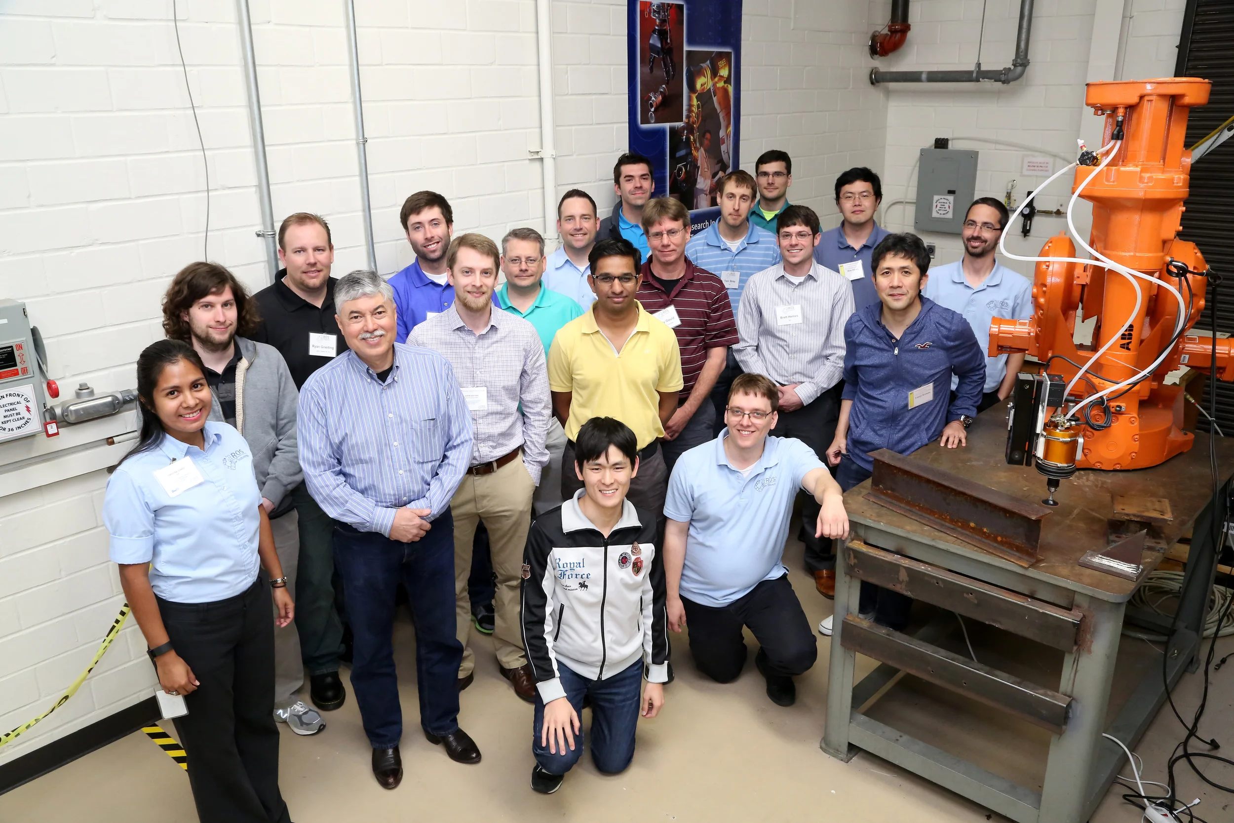 The full class with Swri ROS-Industrial support staff included