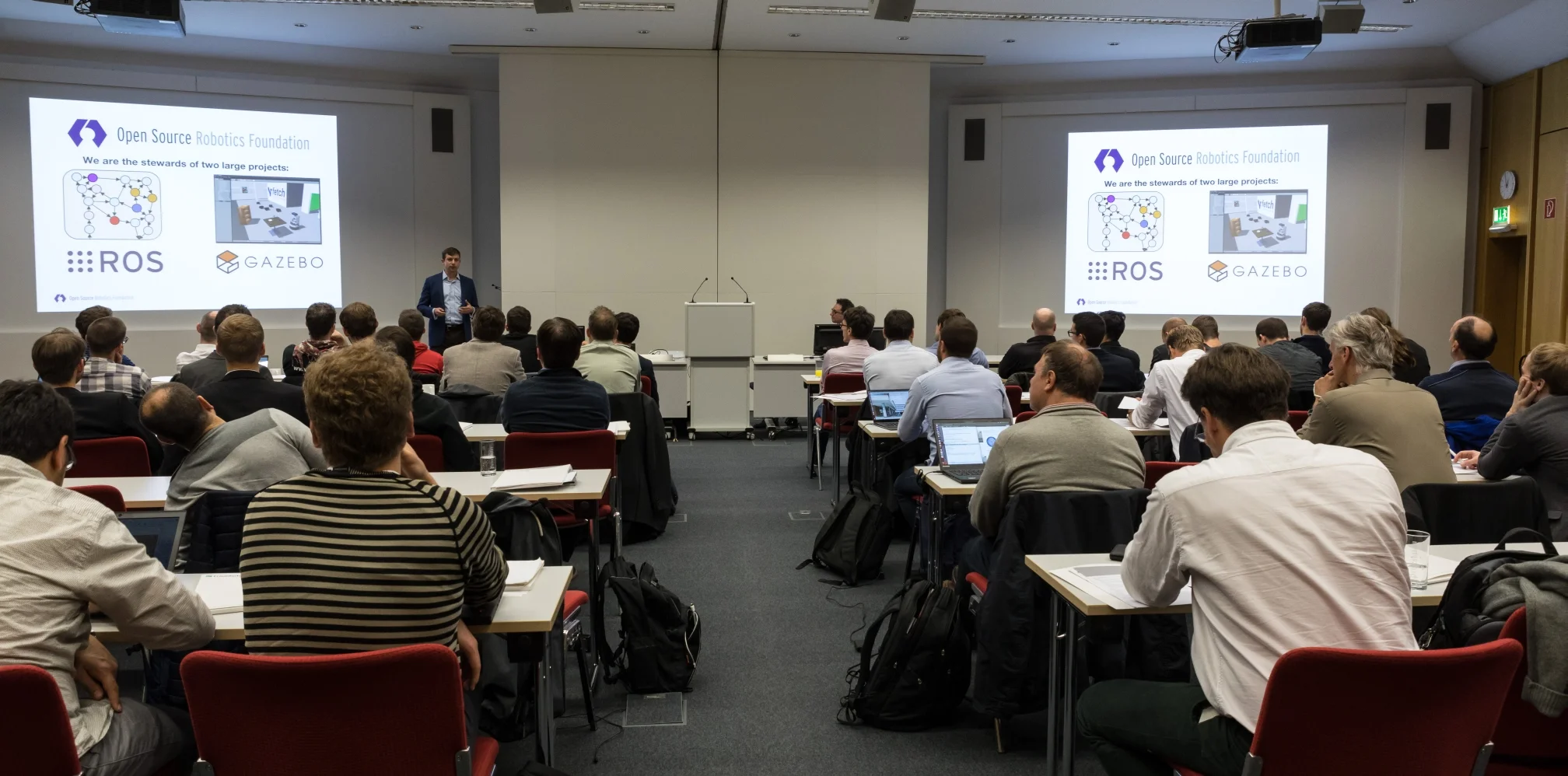 Dr. Brian Gerkey opened the ROS-Industrial Conference with a keynote about the origins of ROS and recent developments.