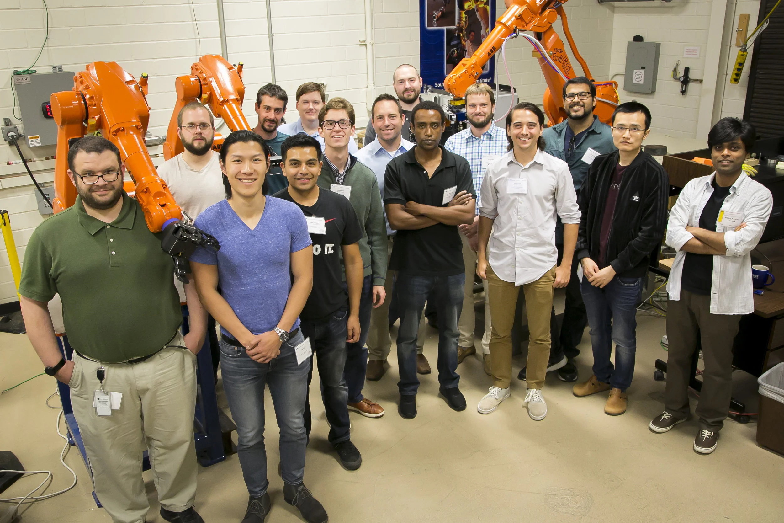 THE FULL CLASS WITH SWRI ROS-INDUSTRIAL SUPPORT STAFF INCLUDED