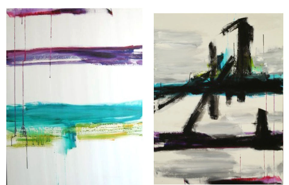  Yoona Lee, Terminus, 2011 (acrylic on canvas, 36" x 48")