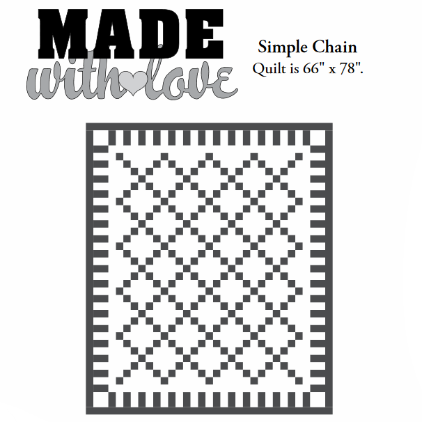 Simple Chain quilt pattern from Moda Fabrics