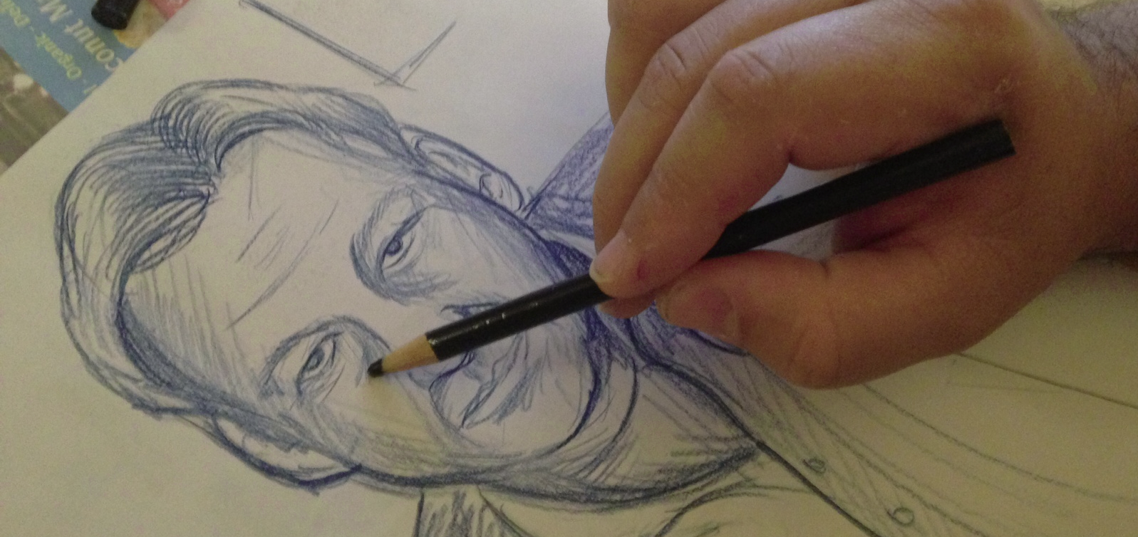  One of Dennis' early sketches of Henry.&nbsp; 