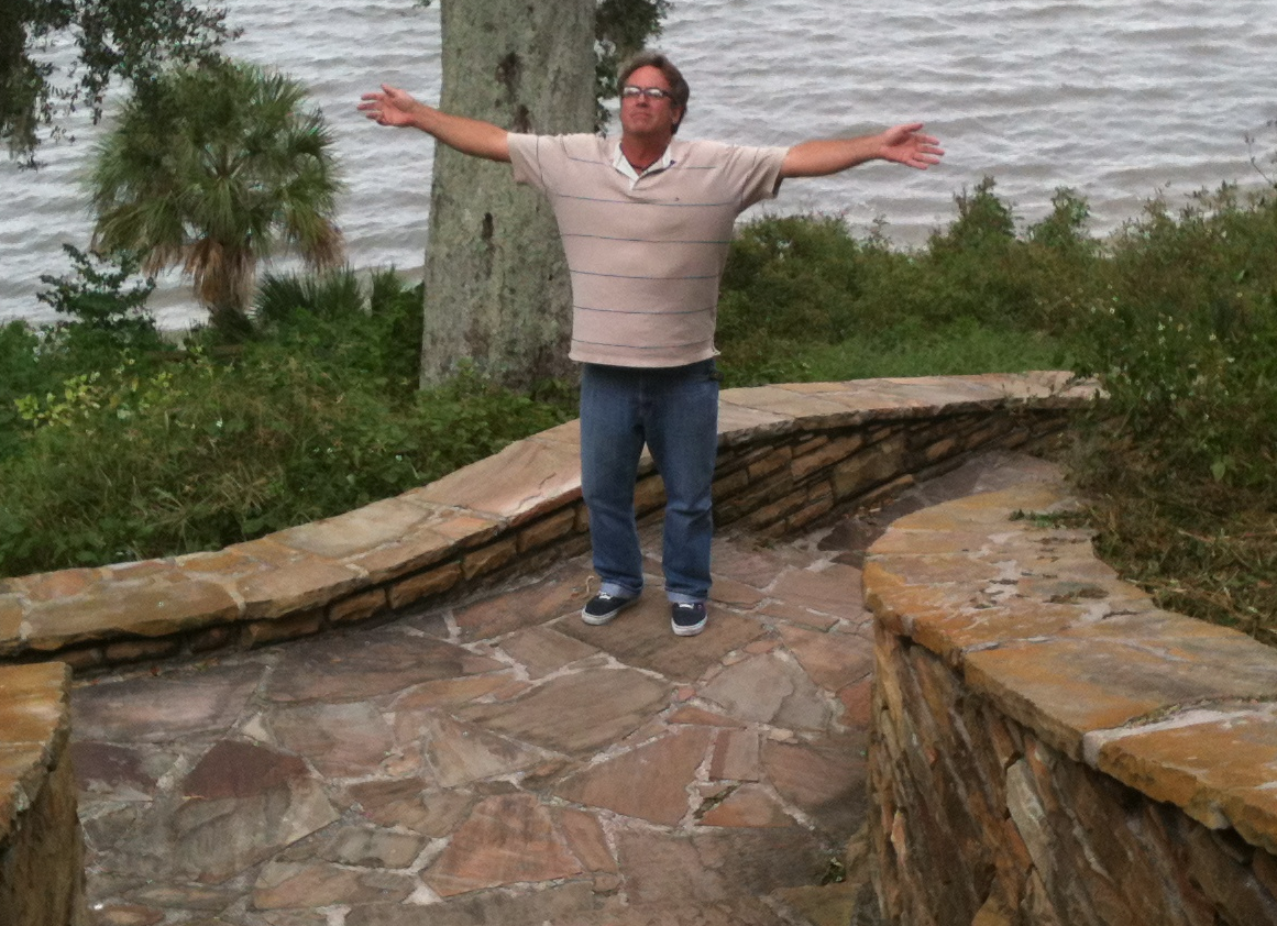  Last stop on our location scouting day. Philippe Park. Christian is channeling his inner Henry.&nbsp; 