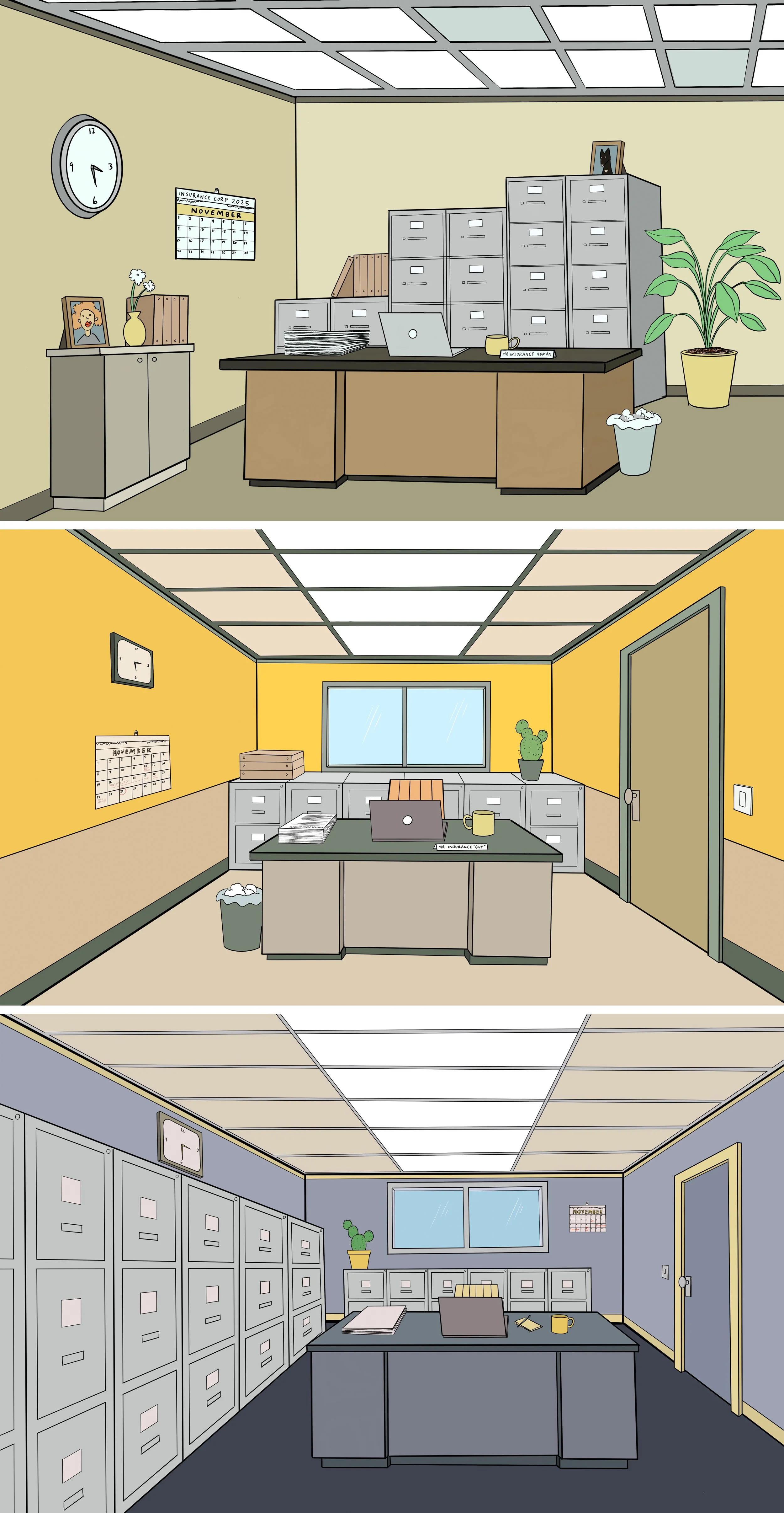  Initial Designs for insurance office 