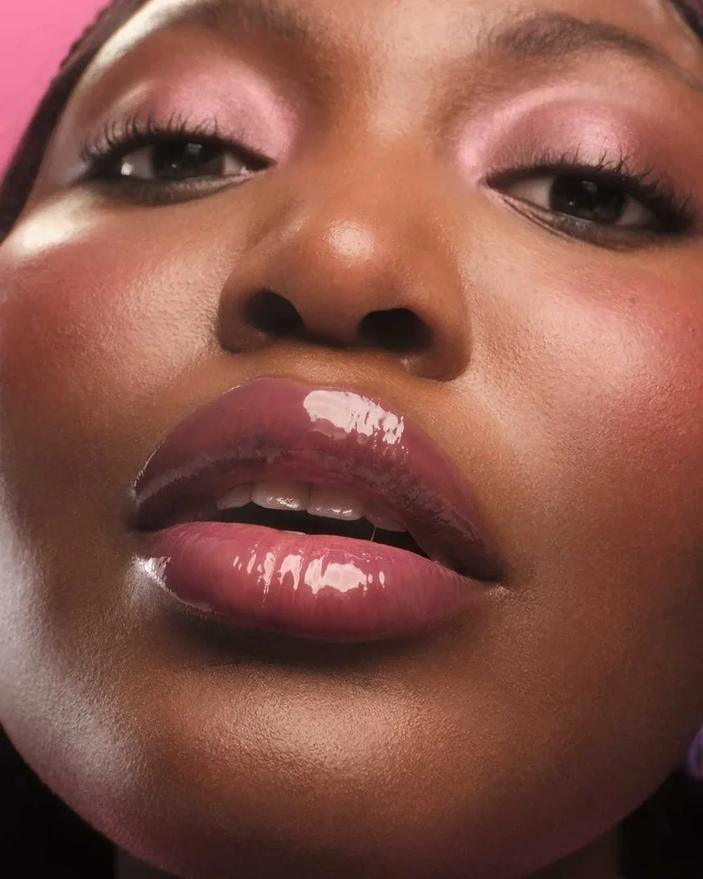 Flavor-inspired lip campaign visuals for e.l.f. Cosmetics’ Glow Reviver Melting Balm.