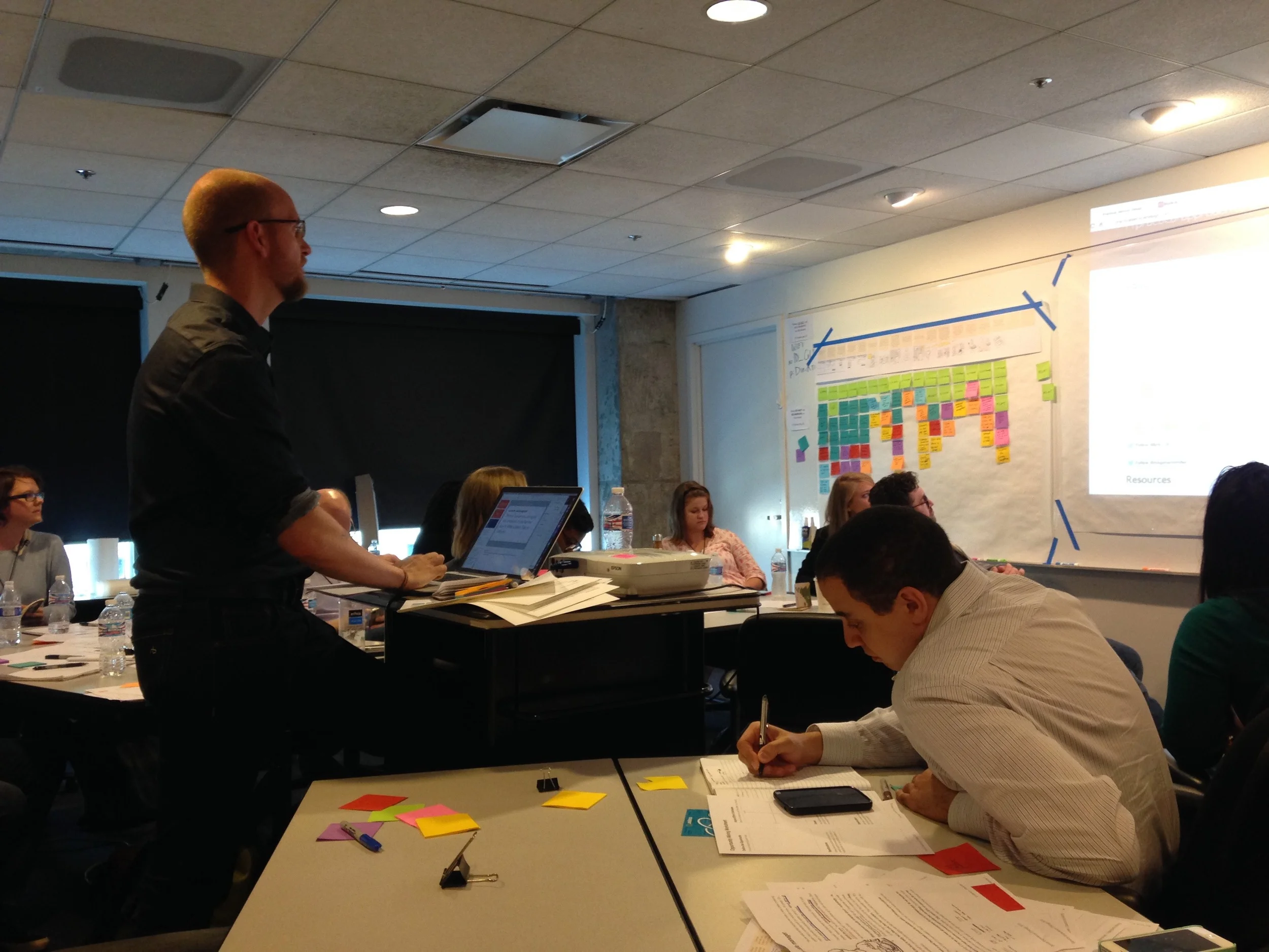 Erik Flowers walking us through a stellar workshop.