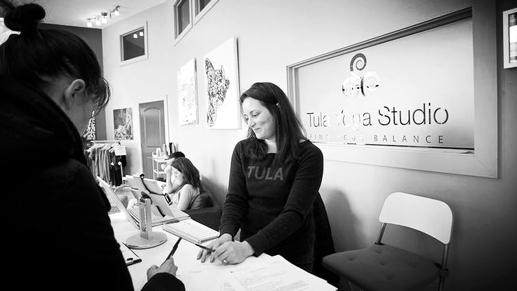 Pictured here is Maile, owner of Tula Yoga Studio in Logan Square. (Photo from tulayoga.net )