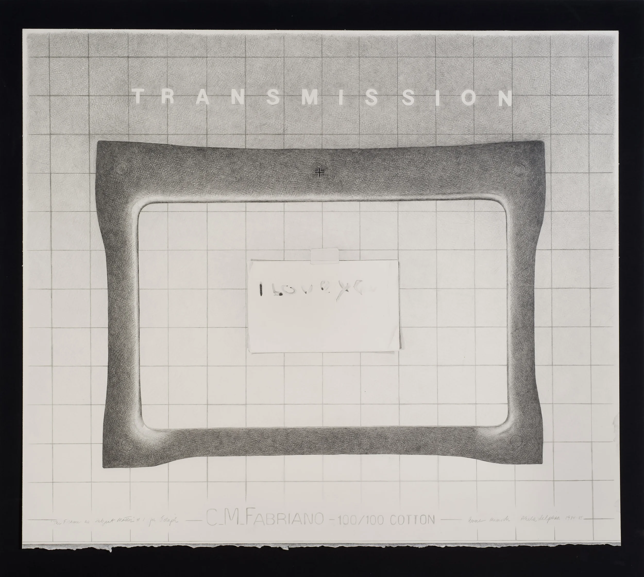 FRAME AS SUBJECT MATTER (Transmission), #1
