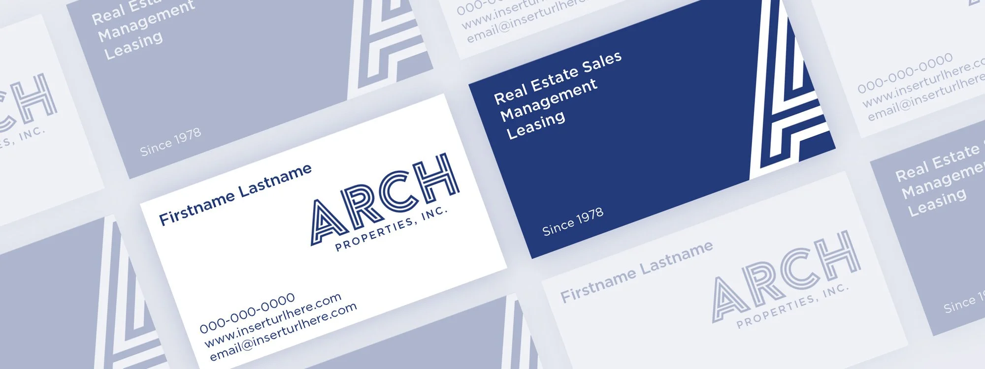 arch properties business card front and back