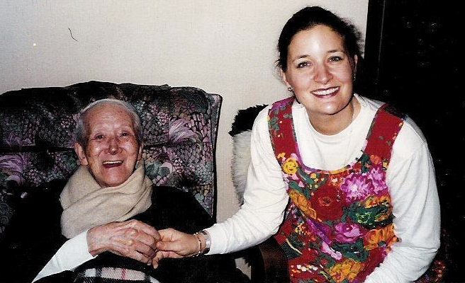 Pam and Dr. Suzuki, 1995
