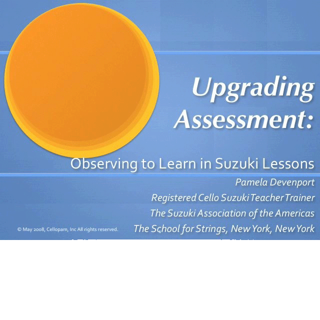 Upgrading Assessment: Observing to Learn