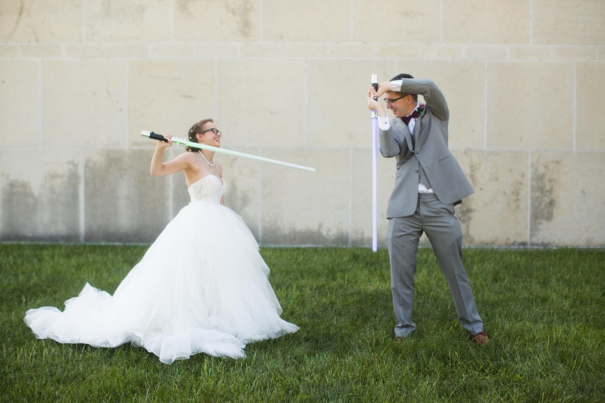 Star Wars Wedding Bride and Groom