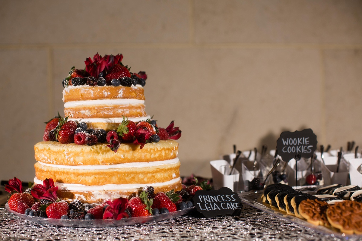 Star Wars Themed Wedding Cake