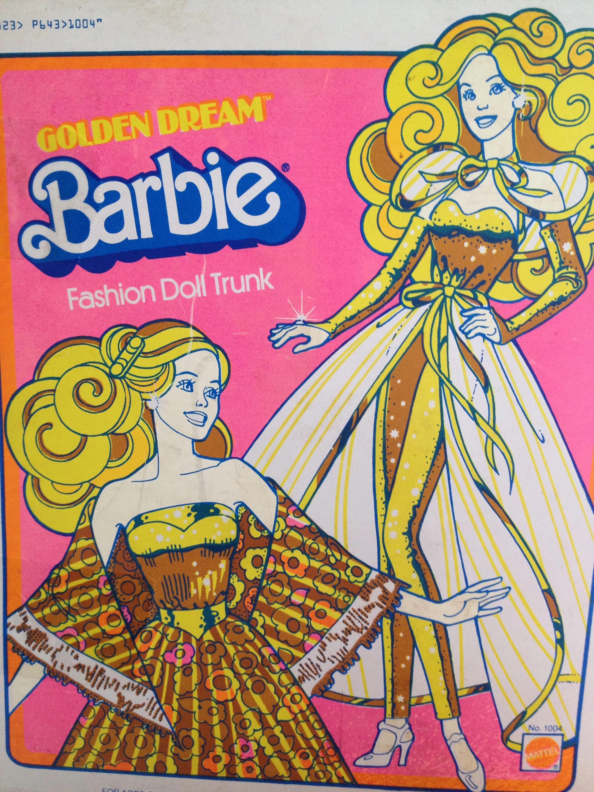 golden dream barbie fashion doll trunk