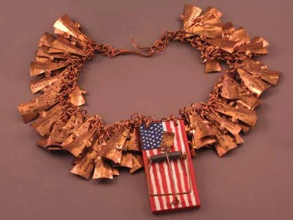 Trapped by Patriotism necklace