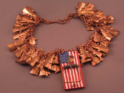   Trapped by Patriotism necklace  