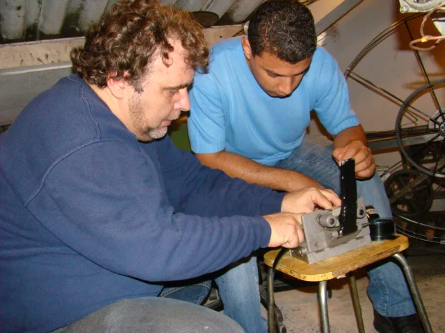 Helcio henrique e Sidney Laranjeira no Cine Paradiso.JPG