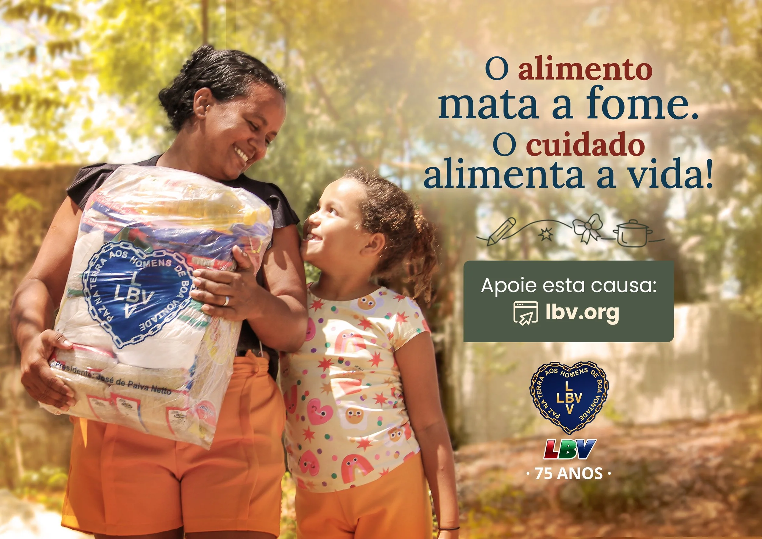 Solidariedade: Campanha Natal Permanente da LBV inicia entrega das cestas de alimentos em várias cidades brasileiras