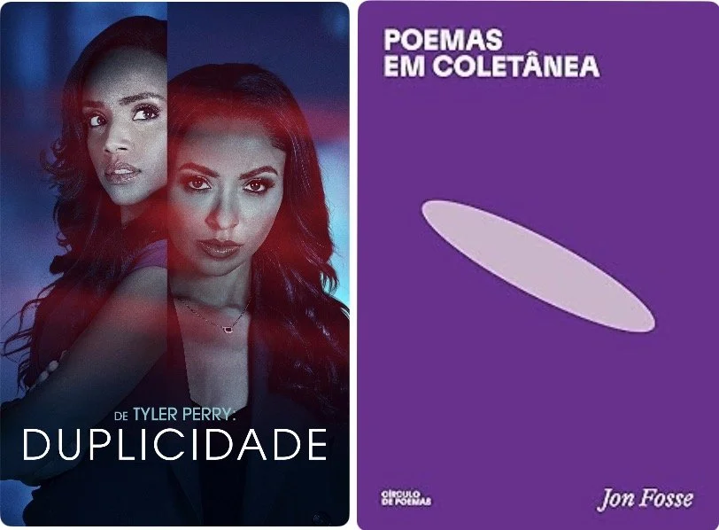 Dicas de livros e filmes por Luciana Andrade - Livro: Poemas em coletâneas de Jon Fosse e Filme: Duplicidade (Prime Video)