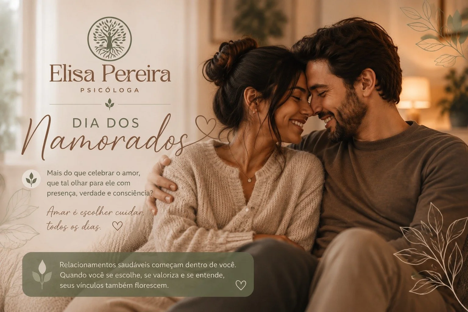 Dia dos Namorados: quando o amor encontra a realidade - Coluna Psicologia por Elisa Pereira