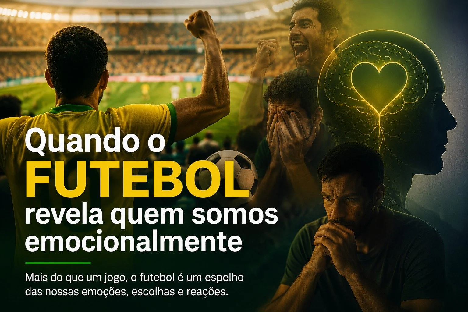 Quando o futebol revela quem somos emocionalmente - Coluna Psicologia por Dra. Elisa Pereira