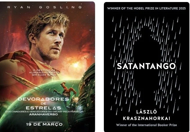 Dicas de livros e filmes por Luciana Andrade - Livro: Satantango , Lazlo krazhana Horkai e Filme: Devoradores de estrelas