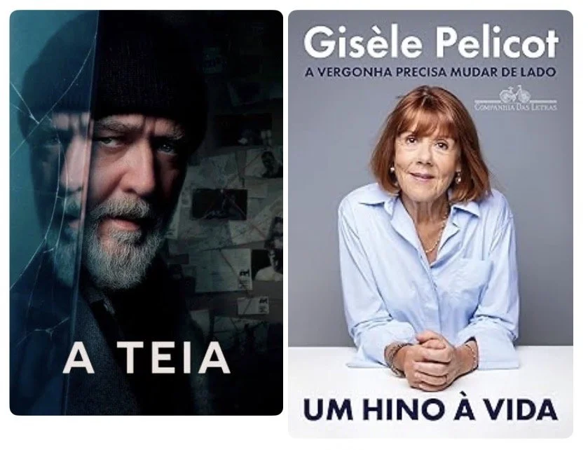 Dicas de livros e filmes por Luciana Andrade - Livro: A vergonha tem que mudar de lado, Gisele Pelicot e Filme: A teia