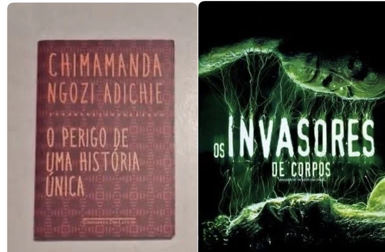 Dicas de livros e filmes por Luciana Andrade - Livro: O perigo de uma história única, Chinamanda Ngozi Adichie e Filme:  Invasores de Corpos (1978)