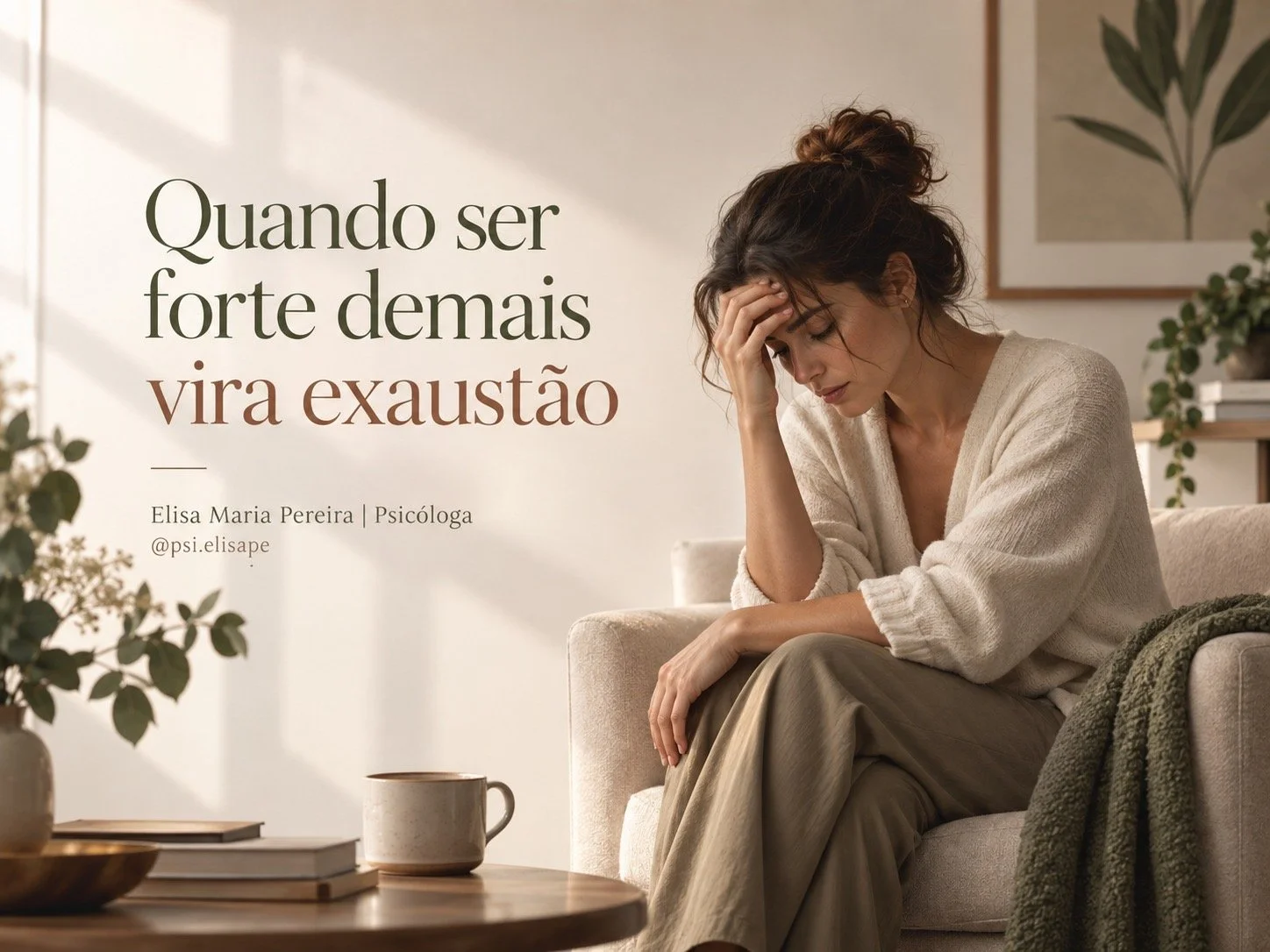 Quando ser forte demais vira exaustão: os sinais
de que você está ultrapassando seus limites
emocionais - Coluna Psicologia por Dra. Elisa Pereira
