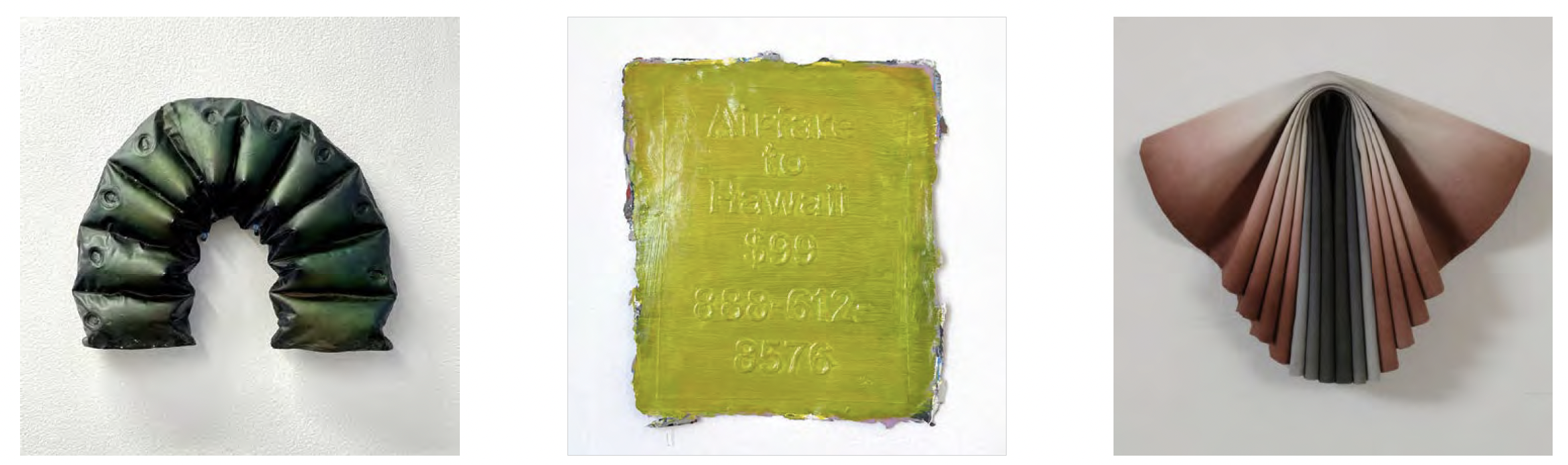 Featuring the work of Jenna Macy, Natalia Da Silva, and Susan Maddox (left to right)