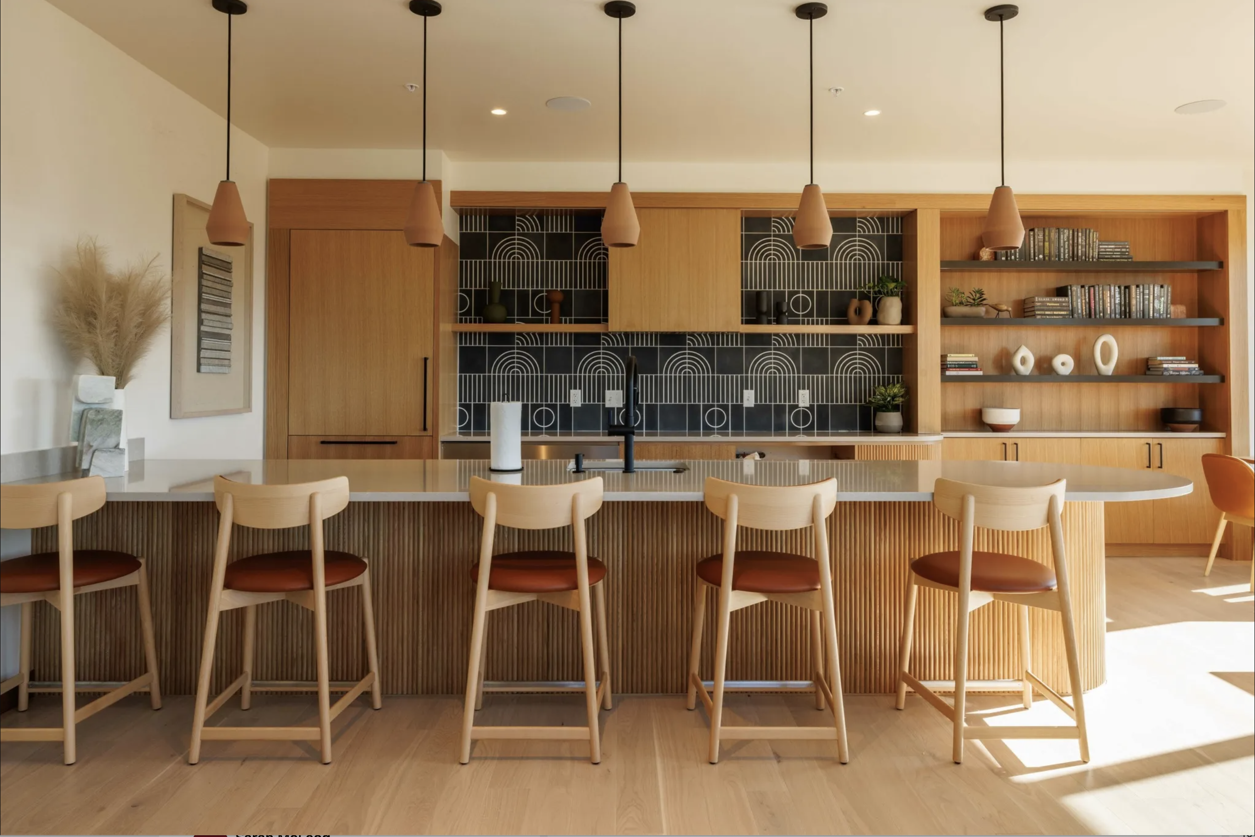 Brenda Mallory “Drivebelt #4, 2019” (rubber drive belts and paint on wood panel)