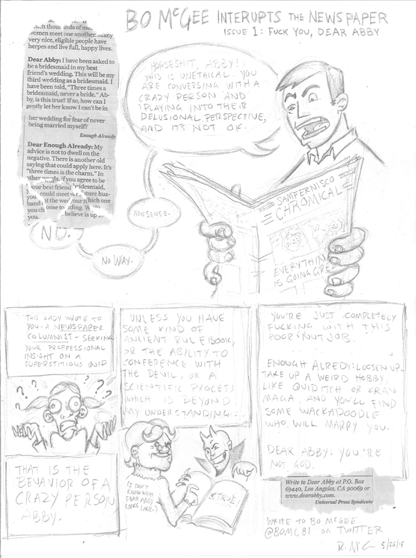 Day 1: "Dear Abby, Fuck you."