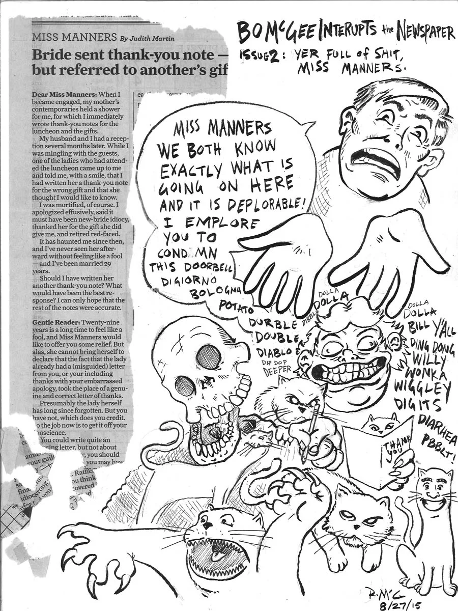 "Eat Shit, Miss Manners"