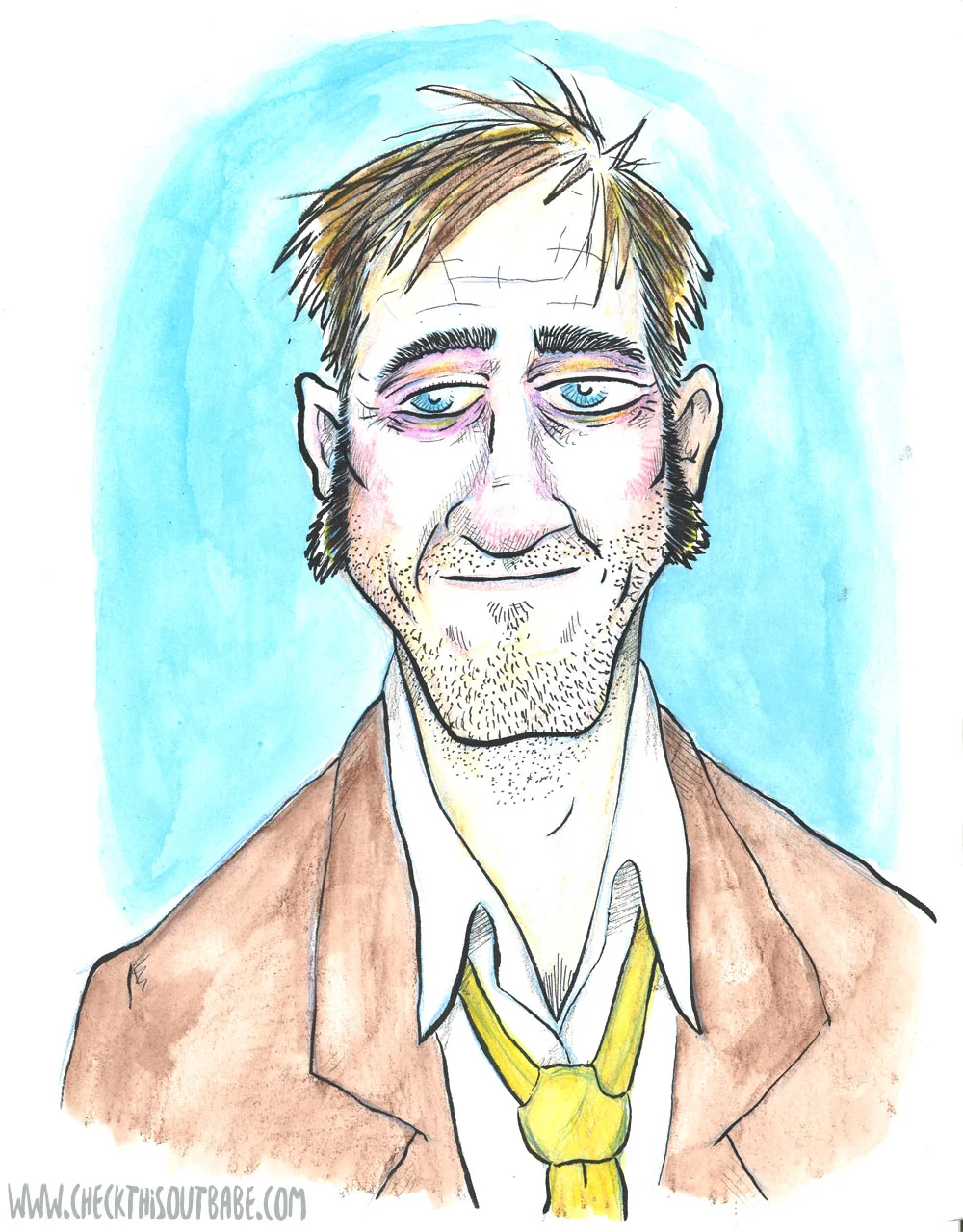 "Woody's Dad" In Watercolor Gets Us Back To Day 5 In The #IllustrationADay Challenge