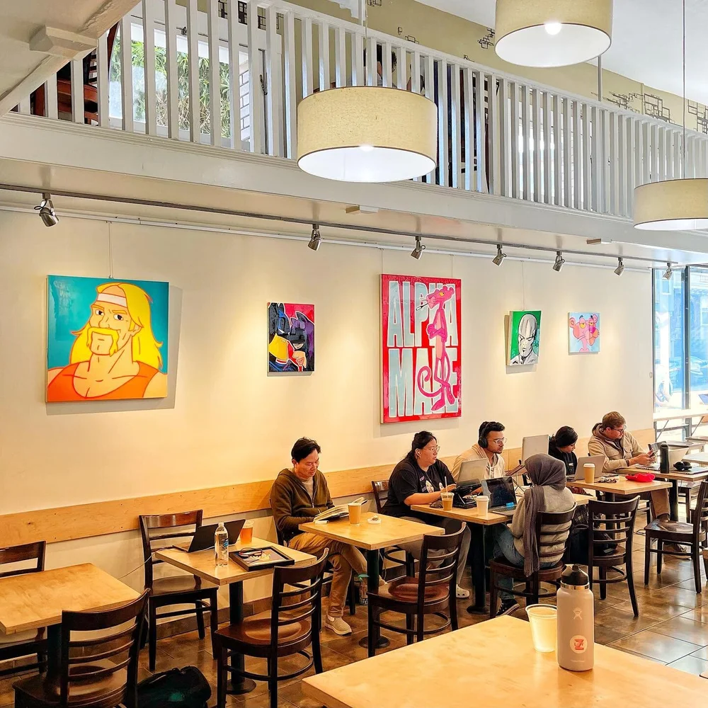 Selections from Mlopony Mony and The Fnncherlude are now on display at @anothercafe on Nob Hill. Drop by the neighborhood and let&rsquo;s catch a beer and talk pop art.