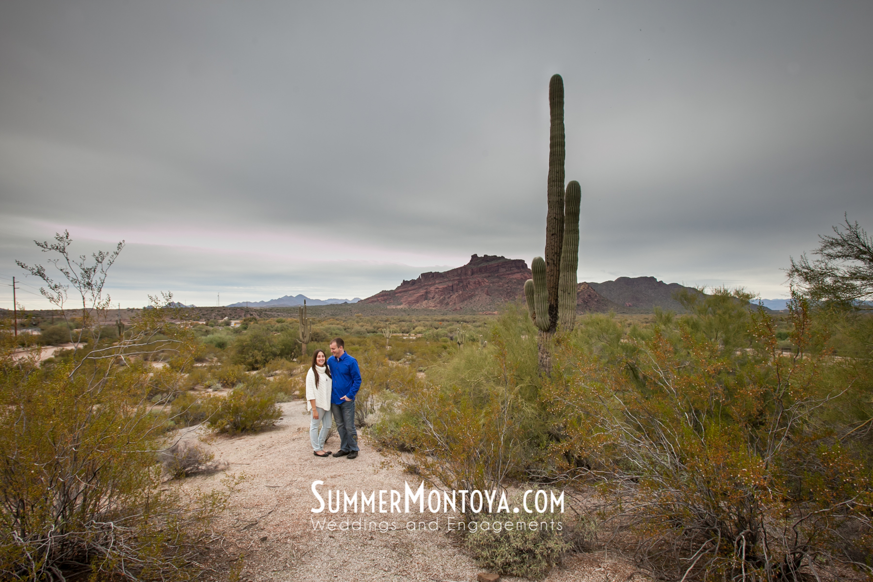 Phoenix Desert Engagement Photographer | Dana + Steve