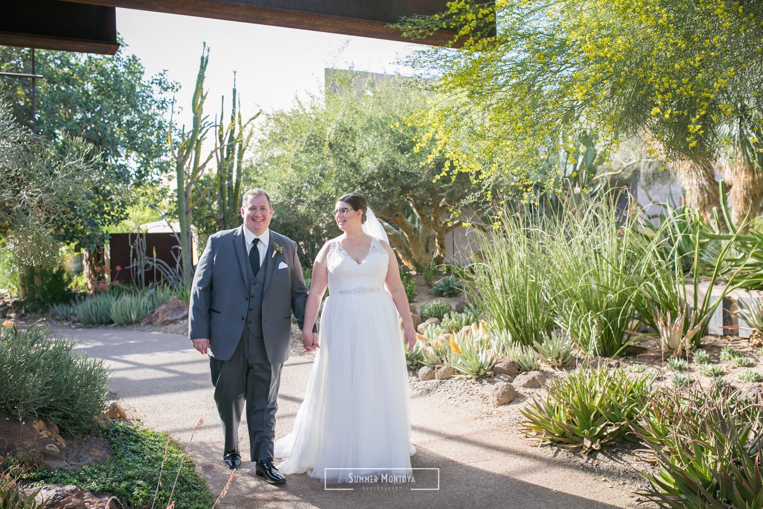 Desert Botanical Gardens Wedding Phoenix Arizona Erin And Brad