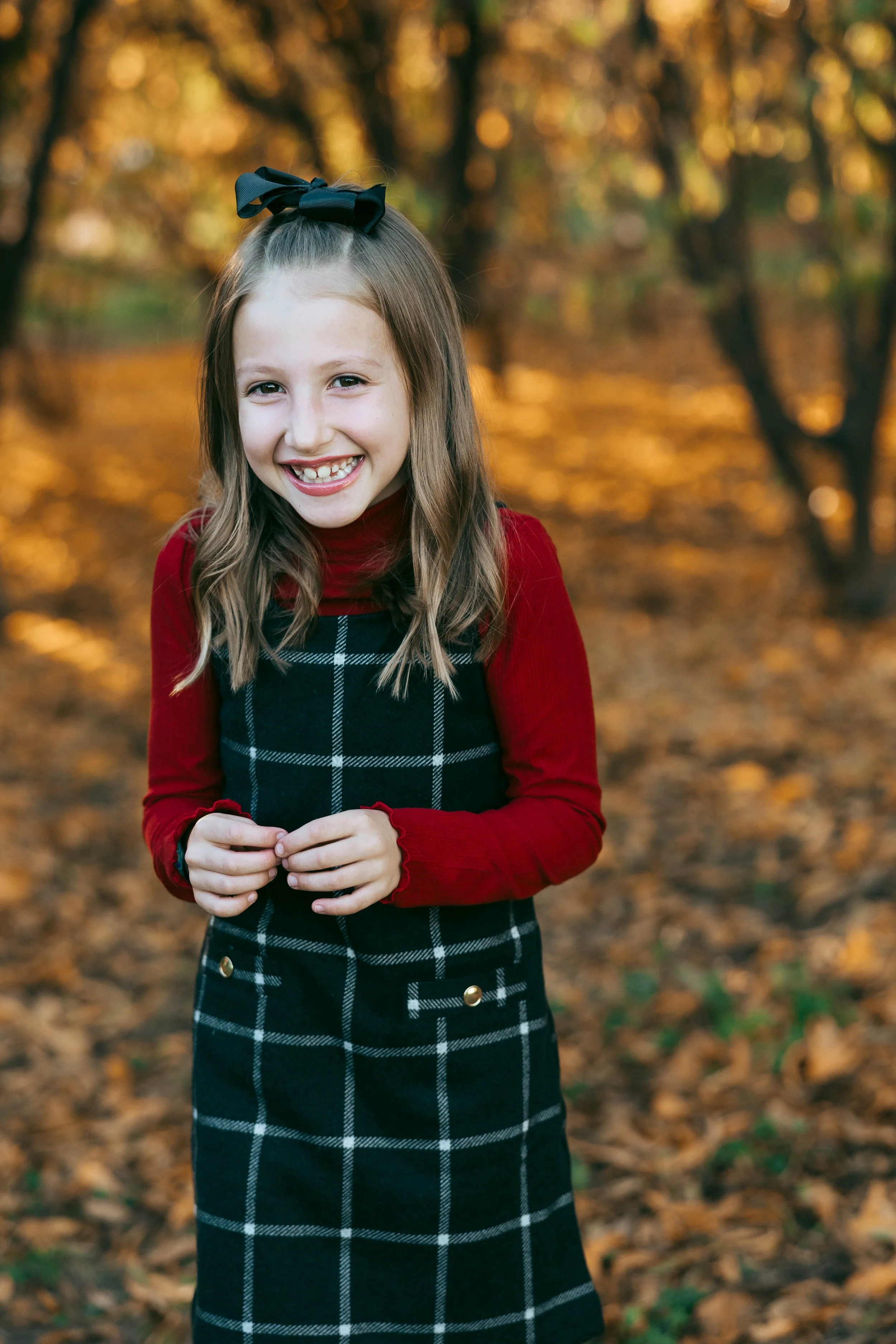 Individual kid photo during Fisher family session at Agritopia