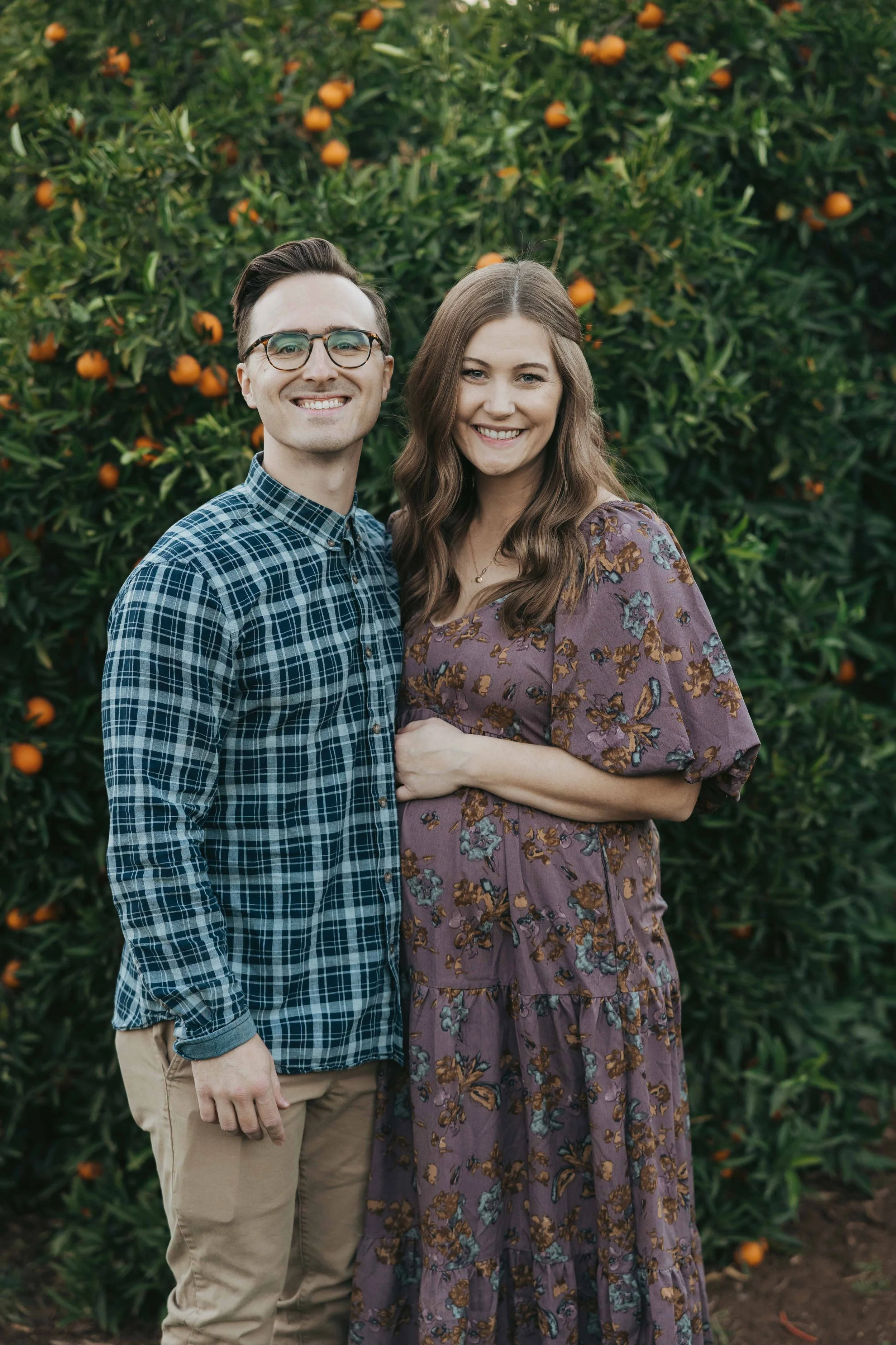 Parents during a natural family photography session in Gilbert Arizona