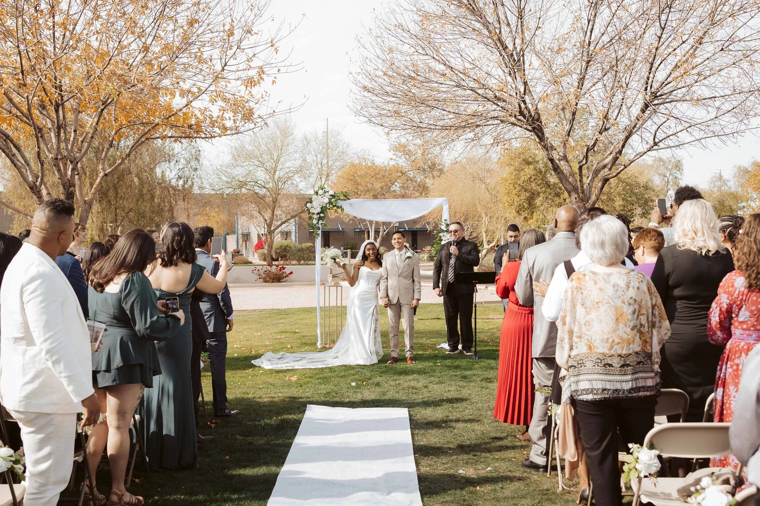 Bride and groom announced at Redemption Gilbert wedding